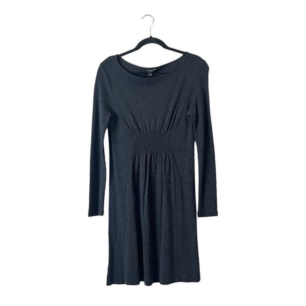Ann Taylor Wool Blend Long‎ Sleeve Sweater Mini Dress in Gray Size Medium